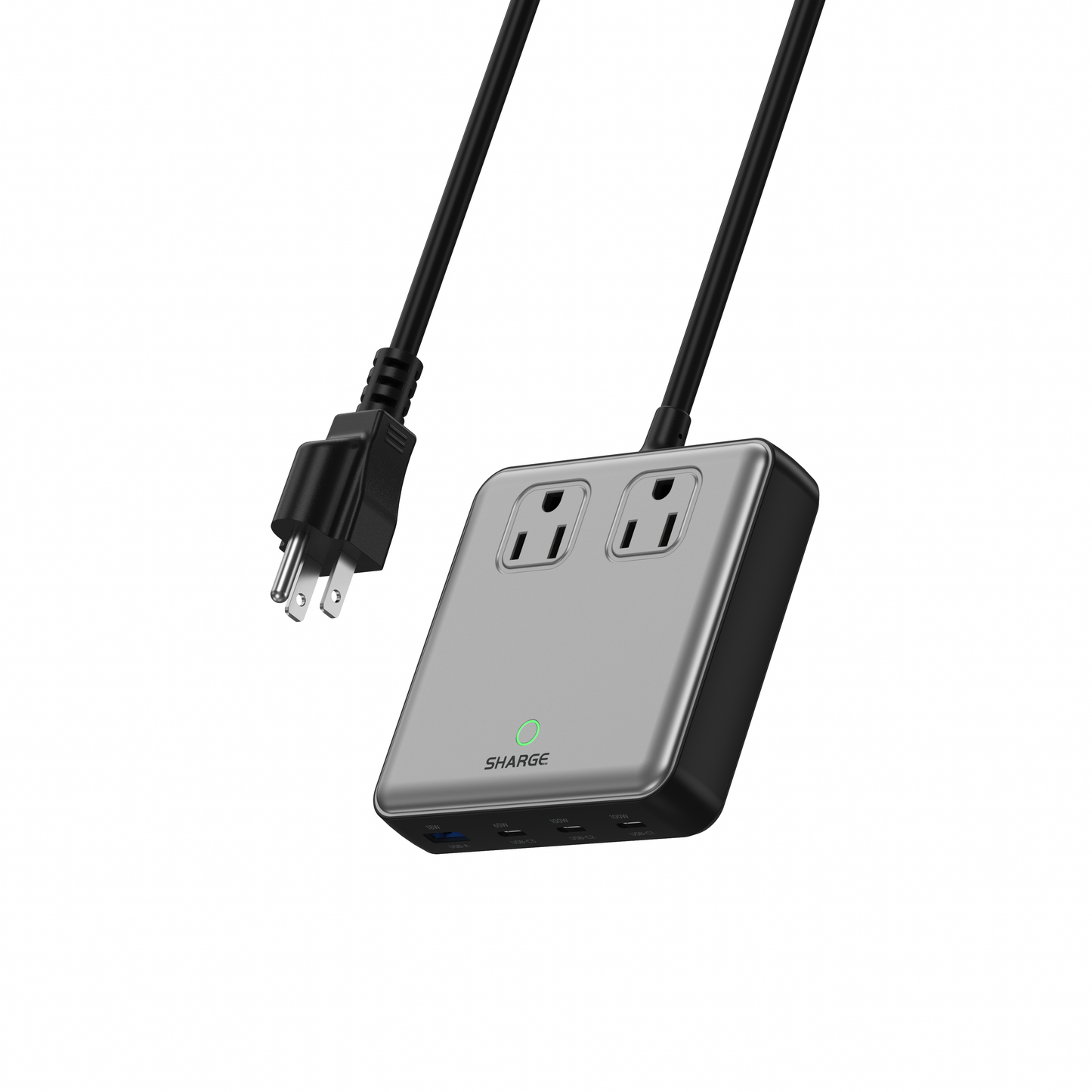 The Sharge 100W Charging Station in vertical Orientation