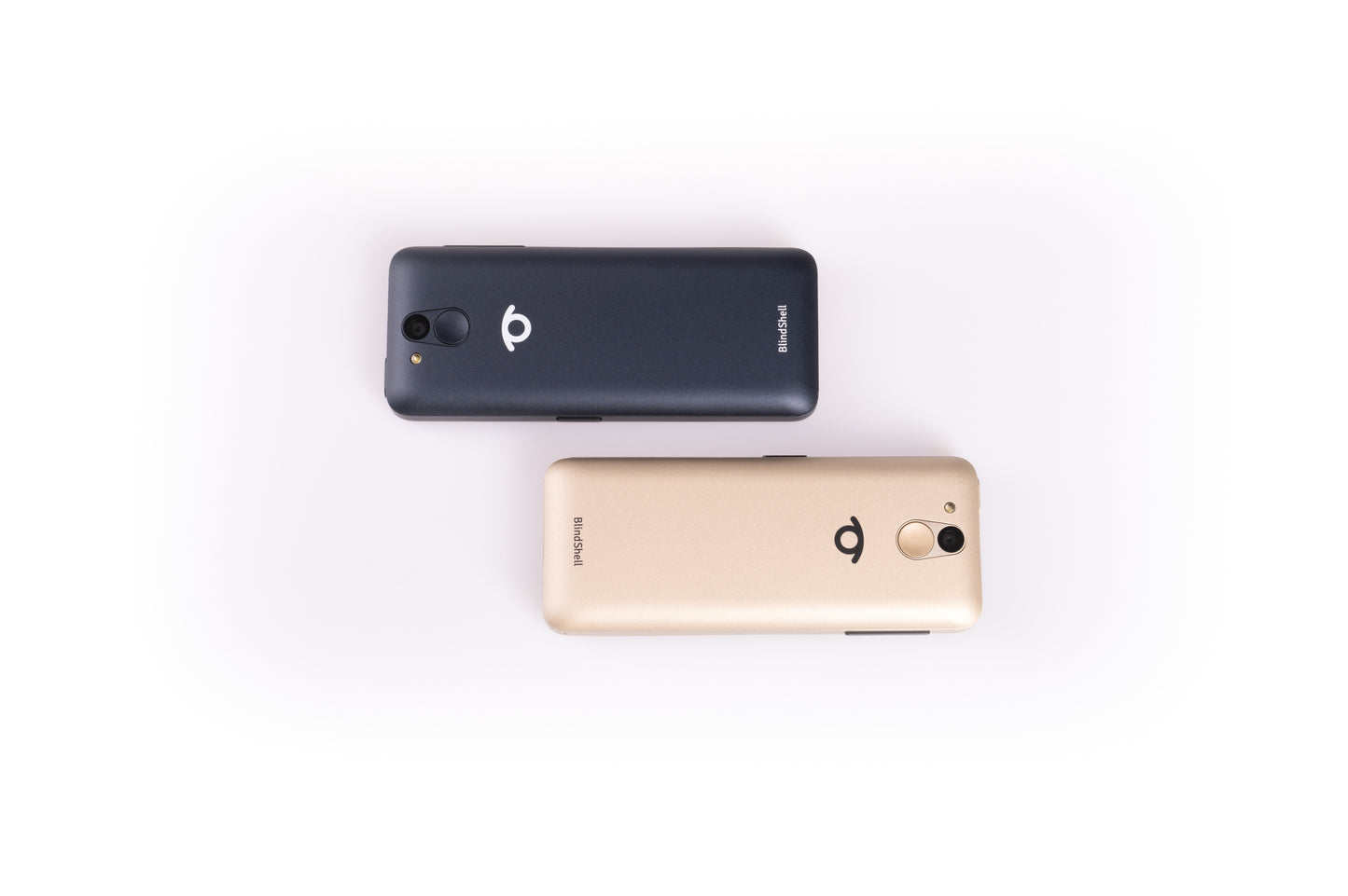 Displays the backs of both the Ocean blue and Golden sand colored BlindShell Classic threes.