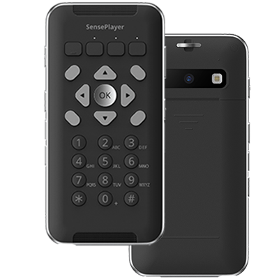 Front and back views of the Selvas SensePlayer OCR.