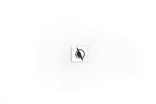 A singular WayTag magnet, rectangular in appearance, featuring the black WayAround logo in the center.