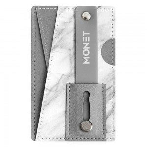 Monet 3 in 1 Phone Grip Wallet & Kick Stand in White Marble 18 Monet 3 in 1 Phone Grip Wallet & Kick Stand in White Marble 18