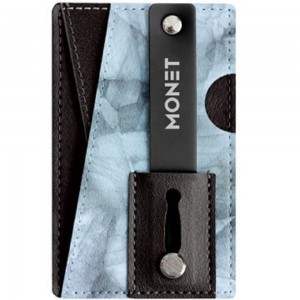 Monet - Ultra Slim, 3 in 1 Wallet, Phone Grip, & Kick Stand - Blue Marble