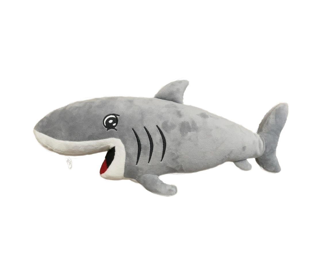 Shows Ms. Finley plush shark
