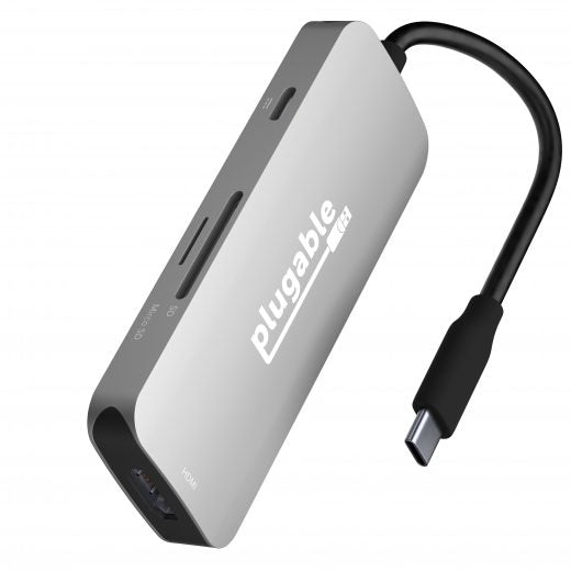 Plugable USB-C 7-in-1 Hub with 3 USB 3.0, HDMI, 87W Charging