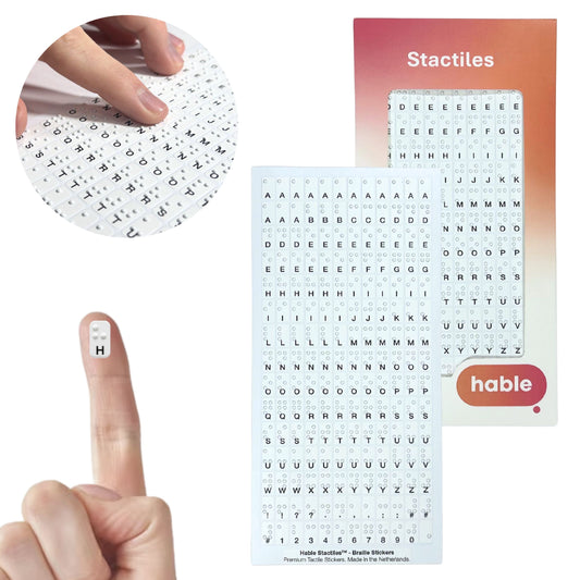 Stactiles - Tactile Stickers - Premium Tiny Braille Stickers (180)